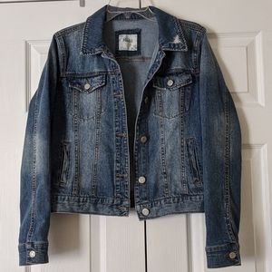 Mudd Distressed Denim Jacket Size L, Juniors (?)